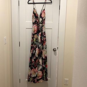Floor length floral Cachet gown